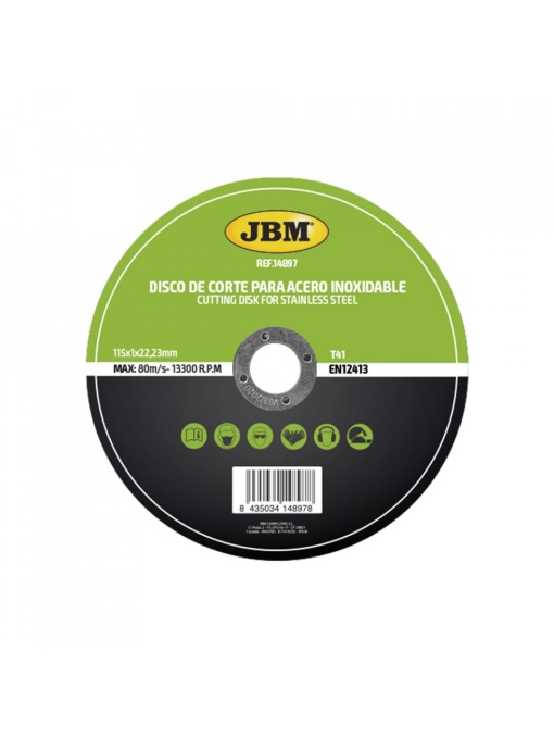 DISC DE TAIERE DEBITARE IN OTEL INOXIDABIL 115 X 1 MM T41