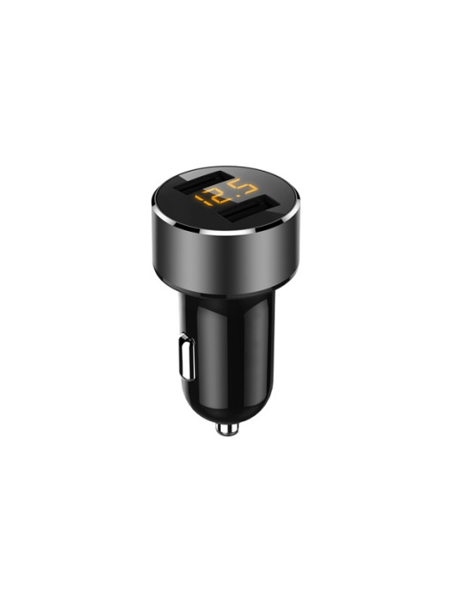 Incarcator Auto 2Xusb 3.6A Cu Afisaj Tensiune/Putere Led