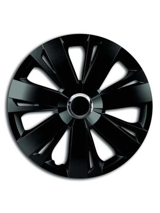 Set Capace Roti 15` Negre Cu Inel Cromat Energy