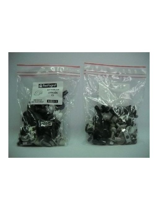 A505212 Sfnbb Set Agrafe Montaj Bara Fata Citroen C3 Restagraf