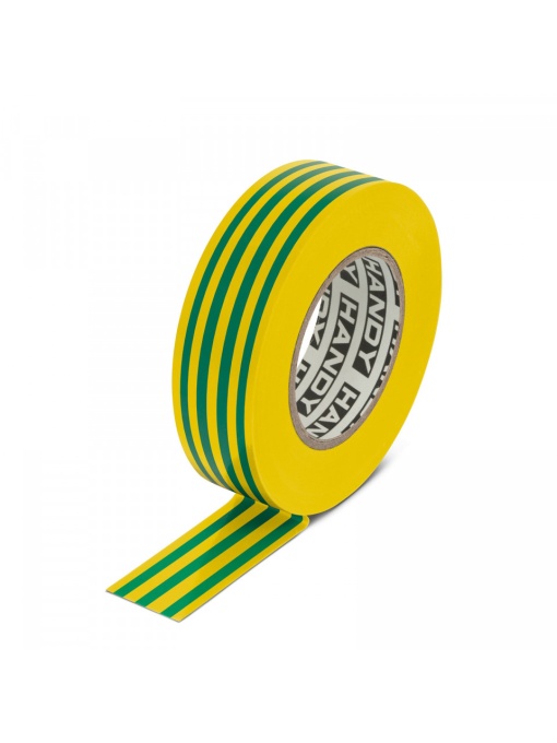 Banda izolatoare- 19 mm x 20 m - Galben/Verde