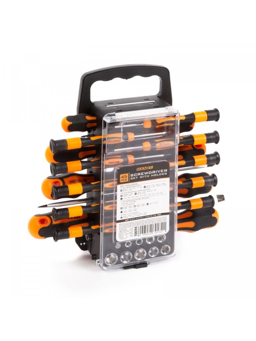 HANDY - Set şurubelniţe - cu geantă - 45 piese
