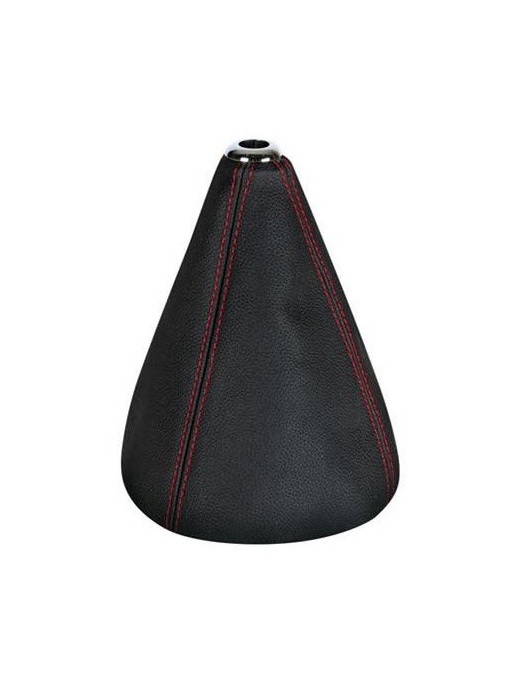 Manson piele PREMIUM schimbator, negru, cusaturi rosii, Lampa