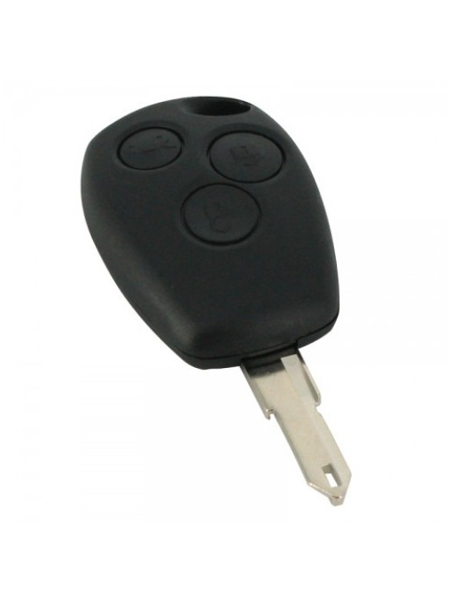 Renault Carcasa cheie, 3 butoane cu suport baterie inox (fara logo)