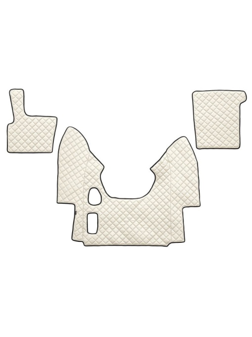 Set 3 covorase camion F-Core, Piele-ECO, pentru DAF XF 95, transmisie manuala, 2002-2006, Bej