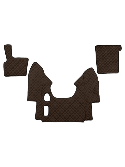 Set 3 covorase camion F-Core, Piele-ECO, pentru DAF XF 95, transmisie manuala, 2002-2006, Maro