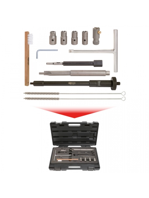 SET PENTRU CURATAREA SCAUNULUI ETANS AL INJECTORULUI. 13 PIESE - KS TOOLS - 152.1170