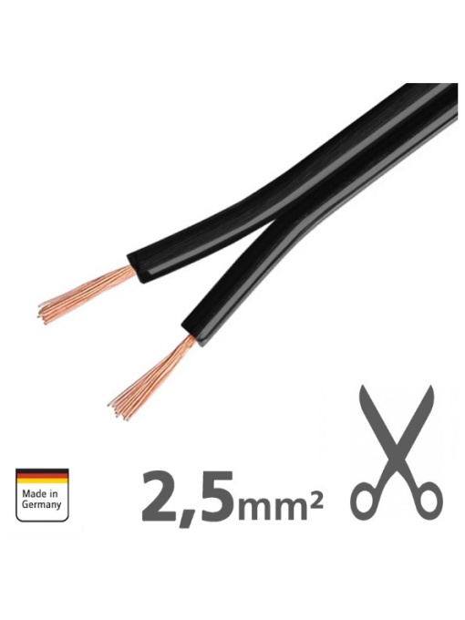 XLS250 Cablu pentru difuzoare 2×2.5mm², AMPIRE
