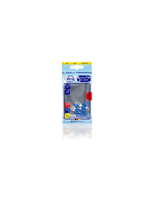 Papuc Electric Auto Izolat Albastru Tip Furca 4.3Mm-Set 10 Buc