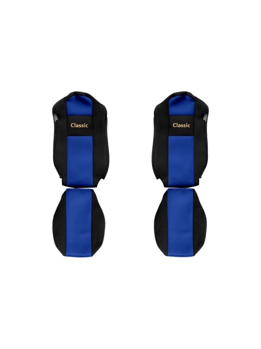 Set huse scaun camion, F-core, Classic, pentru MERCEDES ACTROS MP4 / MP5, Albastru