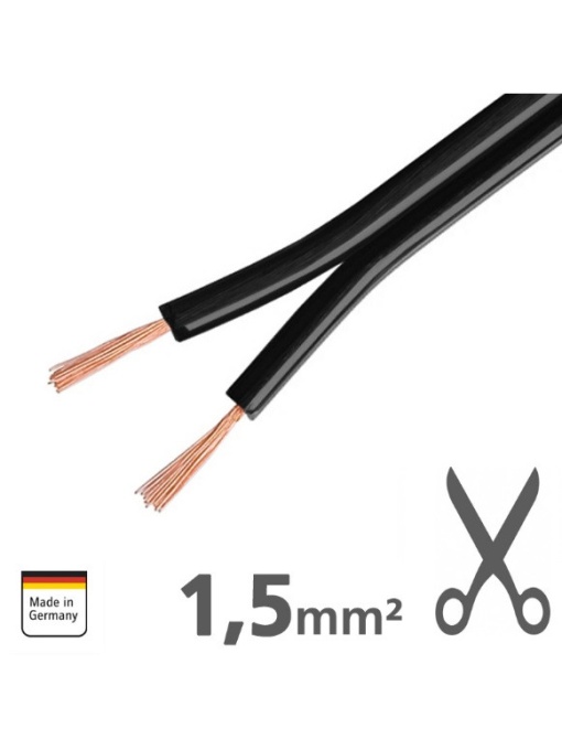 XLS150 Cablu pentru difuzoare 2×1.5mm², AMPIRE