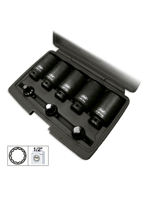 Set De 8 Tubulare Si Capete Xzn 1/2Inch De Impact
