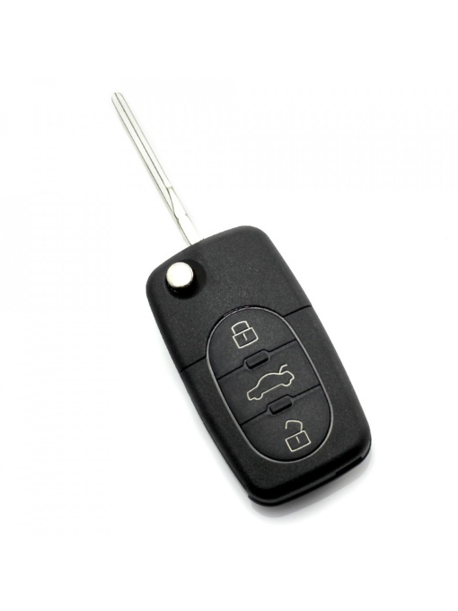 CARGUARD - Audi - Carcasă cheie tip briceag, cu 3 butoane - baterie 2032