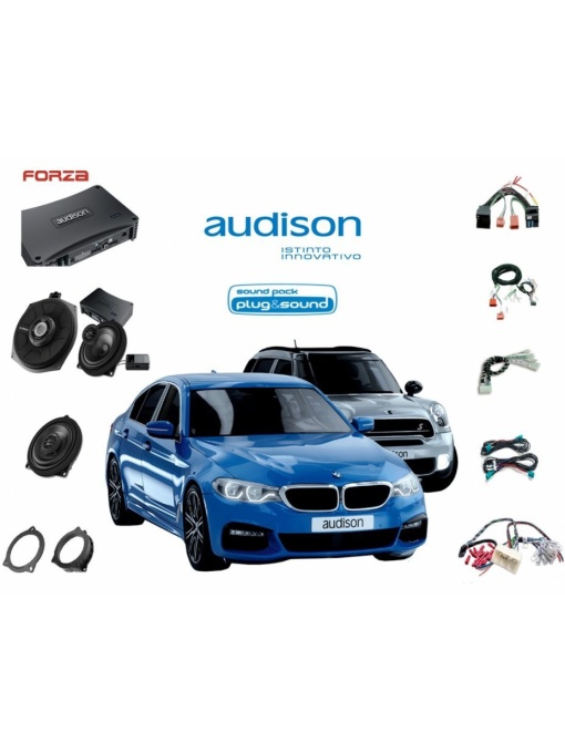Pachet Plug&Play Audison Base Bmw, Amplificator Ap F 8.9 Bit