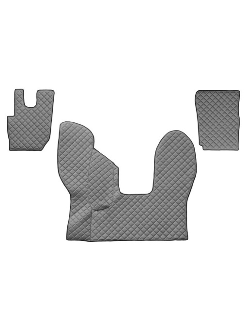 Set 3 covorase camion F-Core, Piele-ECO, pentru DAF CF, transmisie automata, Gri