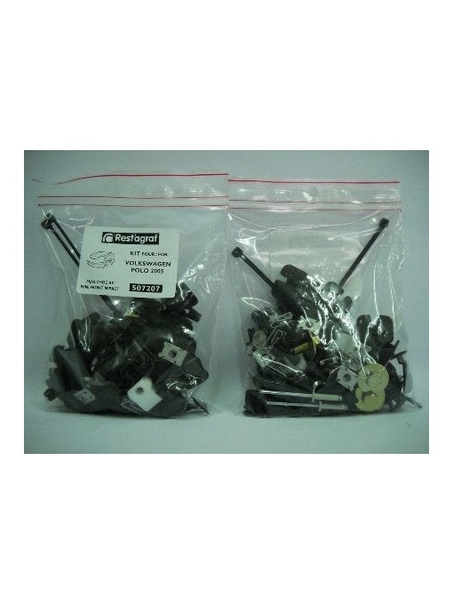 A507207 Sfnbb Set Agrafe Montaj Bara Fata + Polo 2005-2009 Restagraf