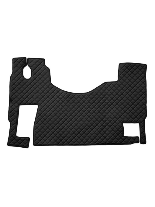 Covoras camion F-Core, Piele-ECO, pentru MERCEDES ACTROS MP2 / MP3, podea plata, scaun pasager fix, Negru