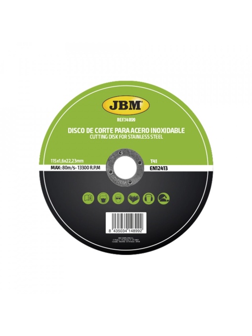 DISC DE TAIERE DEBITARE IN OTEL INOXIDABIL 115 X 1.6MM T41