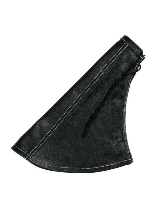 Manson piele frana de mana, negru cu cusaturi gri, Lampa