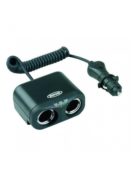Stecher dublu cu tester de baterie RMS2 Ring