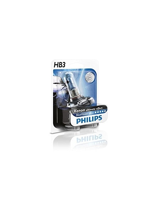 Bec auto cu halogen pentru far Philips HB4 Blue Vision Ultra, 12V, 65W, 1 Bec