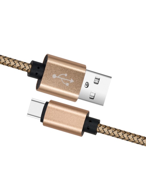 CABLU DATE INCARCARE USB LA TYPE-C 1M 2A GOLD