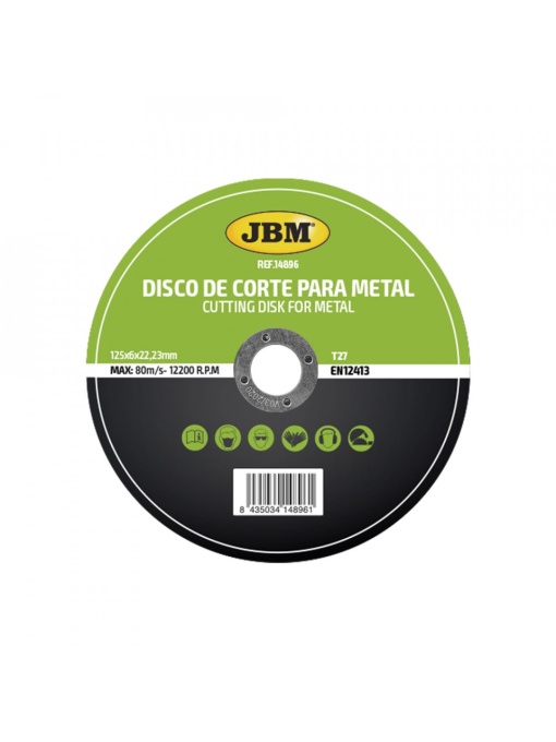 DISC DE TAIERE DEBITARE IN METAL 125 X 6 MM T27
