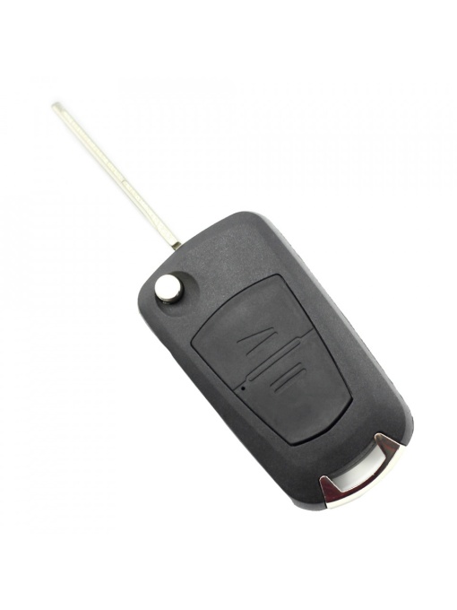 Opel - Carcasa tip cheie briceag cu 2 butoane, lama pe stanga