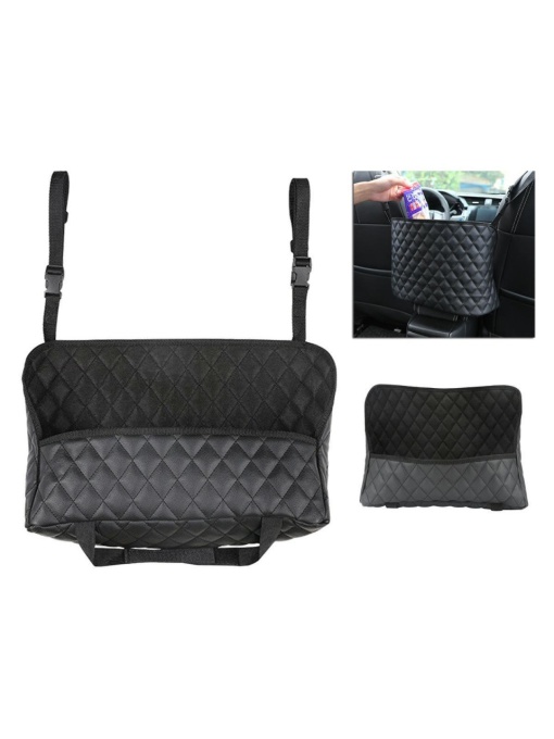 Organizator scaun auto de tip sacosa, 27 x 39cm, culoare neagra