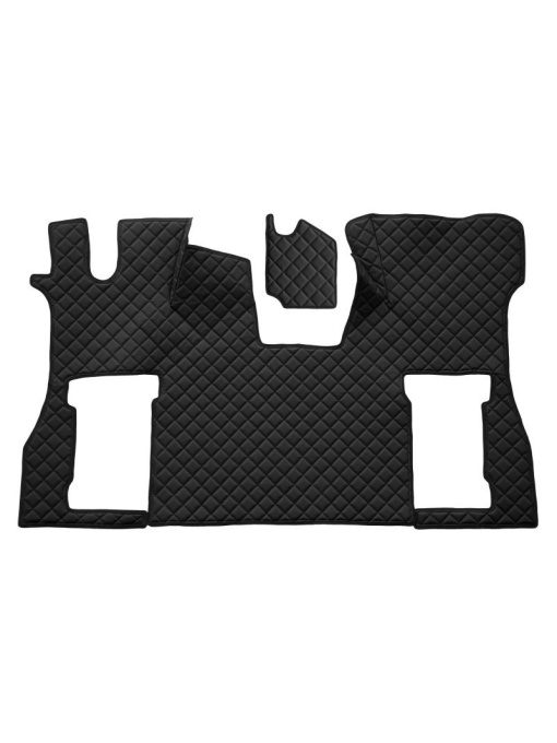 Set 2 covorase camion F-Core, Piele-ECO, pentru SCANIA L,P,G,R,S, 2016+, scaun pasager pneumatic, Negru