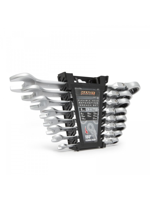 Set Chei fixe cu clichet si cap rabatabil 8,10,13,14,15,17,19,21 mm
