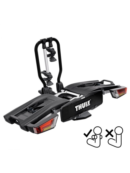 Suport biciclete Thule EasyFold XT 2B, pentru 2 biciclete cu prindere pe carligul de remorcare dedicat FIX4BIKE , 13 pini , pliabil ,aluminiu