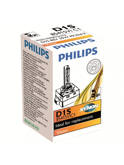 Bec auto Xenon pentru far Philips D1S Vision, 85V, 35W, 1 Buc