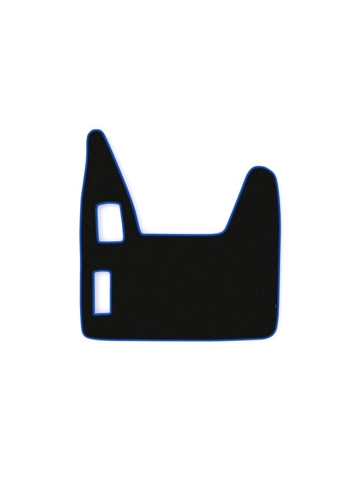 Covoras central cabina camion F-Core, velur, pentru DAF XF 95, transmisie manuala, 2002-2006 , Negru - Albastru