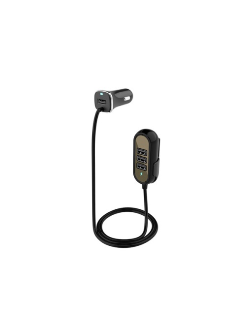 Incarcator Auto 4Xusb 5.8A (2.4A Fata Si 3.4A Spate) Cu Extensie 1.4M