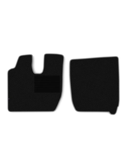 Set 2 covorase camion F-Core, velur, pentru IVECO EUROSTAR, 1993-2002, Negru - Gri