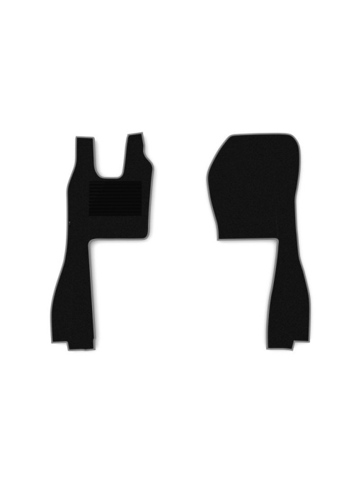 Set 2 covorase camion F-Core, velur, pentru SCANIA L,P,G,R,S, P,G,R,T, scaun pasager pneumatic, 2010+, Negru - Gri