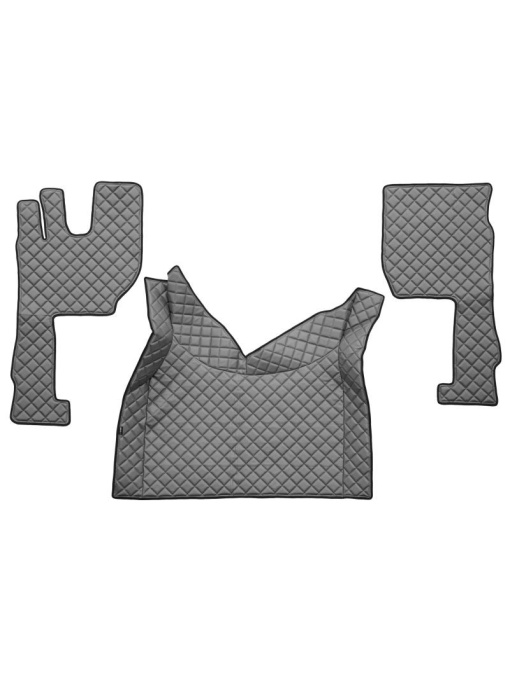 Set 3 covorase camion F-Core, Piele-ECO, pentru VOLVO FH 16 II, transmisie automata, Gri