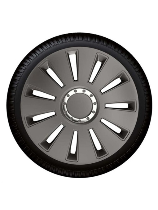 Set capace roti Petex 17" Silverstone Pro Dark, gri inchis, calitate premium