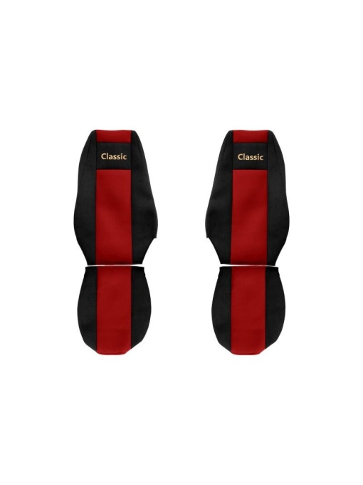 Set huse scaun camion, F-core, Classic, pentru RENAULT PREMIUM 2, Rosu