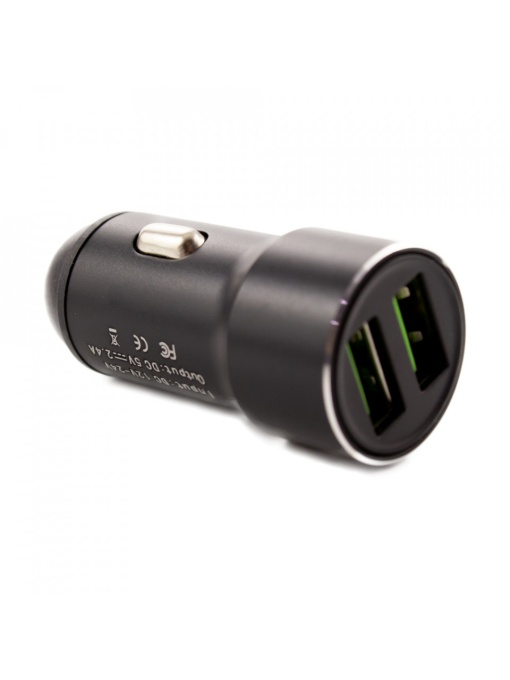 CARGUARD - Încărcător auto USB - 2400 mA - carcasă metalică