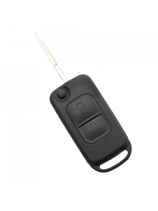 Mercedes Benz - Carcasa tip cheie briceag cu 2 butoane, lama 2 "piste"