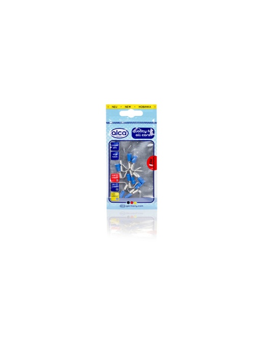 PAPUC ELECTRIC AUTO IZOLAT ALBASTRU TIP TATA PLAT 6.35mm - SET 10