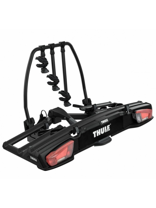Suport biciclete Thule VeloSpace XT cu prindere pe carligul de remorcare (13 pini) - pentru 3 biciclete , culoare neagra