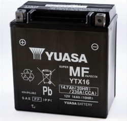 Baterie Moto Yuasa 12V 14Ah 230A (Wc) (YTX16)