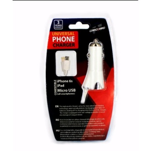 CARGUARD - Încărcător universal cu încărcare rapidă Type-C - Micro-USB, iPhone