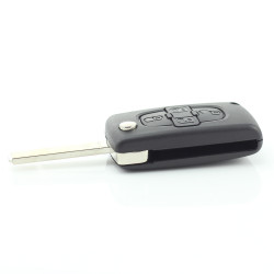 Citroen / Peugeot - Carcasa tip cheie briceag cu 4 butoane, fara suport baterie, model VA2-SH4