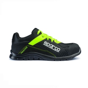 Incaltaminte de protectie curse Sparco Light Line Practice - microfibra/Net, Negru/Verde , marime: 44