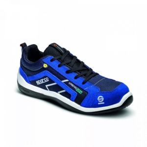 Incaltaminte de protectie curse SPARCO URBAN EVO - piele intoarsa,Negru/Alb/Albastru/Violet, marime: 42