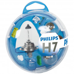 Kit rezerva bec auto cu halogen Philips H7, 12V